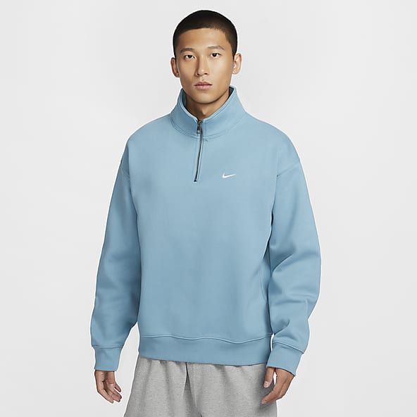 Mens Blue Hoodies Pullovers. Nike